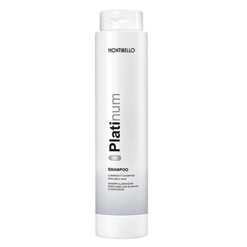 Anti‑gulning oplysende shampoo Montibello Platinum til hvidt og gråt hår 300 ml