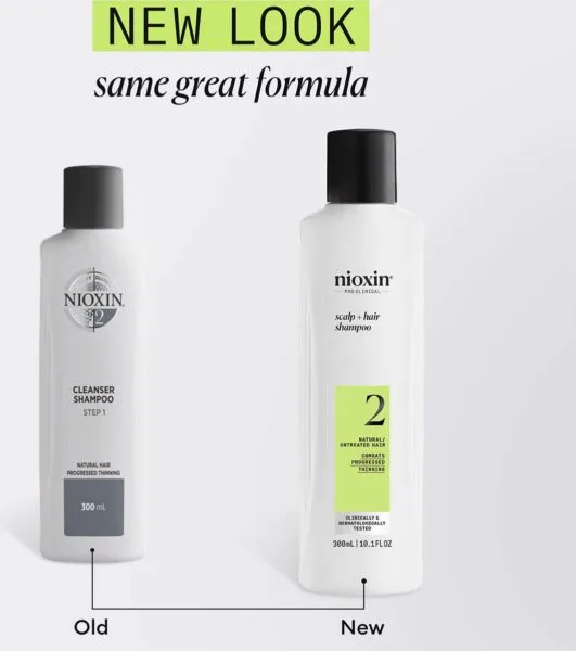 Szampon oczyszczający Nioxin System 2 do naturalnych, delikatnych włosów 300 ml