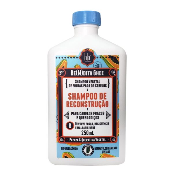 Lola Cosmetics Shampooing Lola Be(M)dita Ghee Papaya Reconstruction avec kératine végétale 250 ml