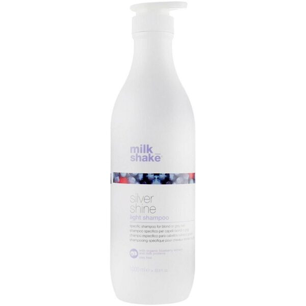 Shampooing matifiant Milk_shake Silver Shine Light pour cheveux blonds et gris 1 L