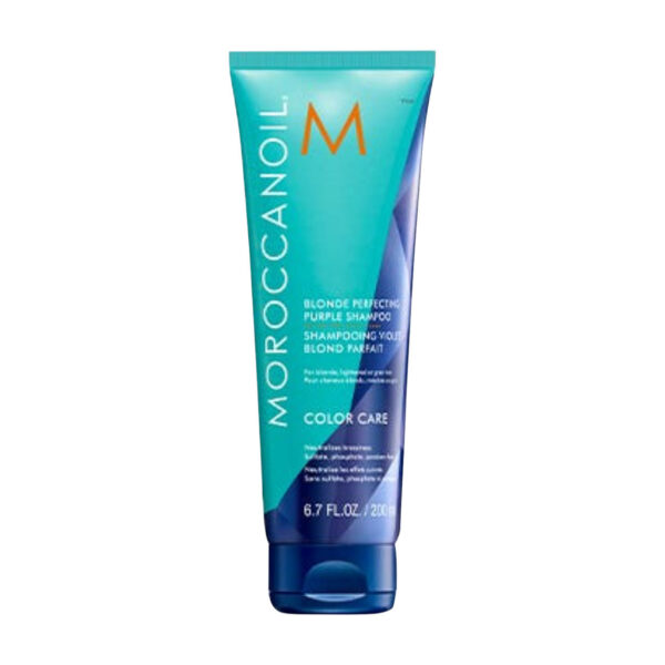 Champú Moroccanoil Blonde Perfecting Purple Shampoo matizador rubio 200 ml