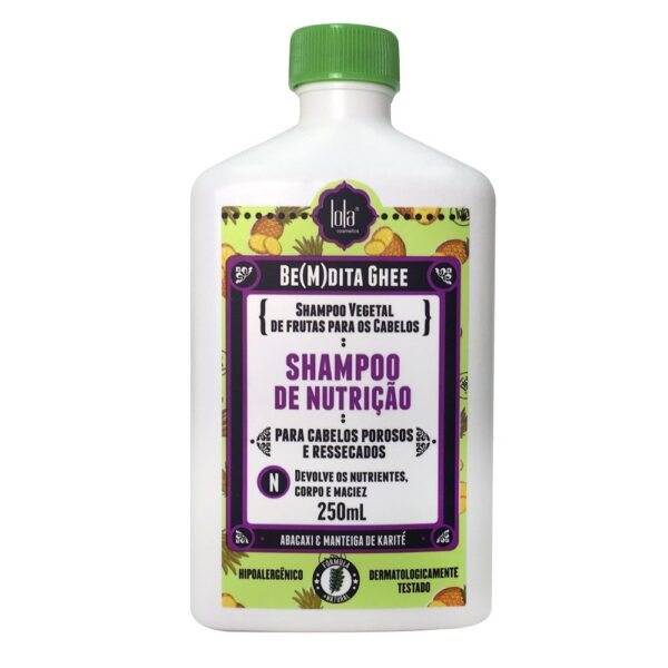 Lola Cosmetics Shampoo nutritif Be(M)dita Ghee ananas et beurre de bacuri 250 ml