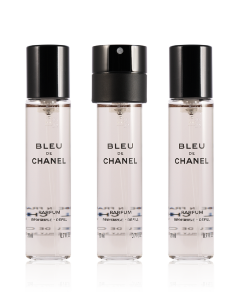 Chanel Bleu de Chanel Parfum uomo ricariche viaggio 3 x 20 ml