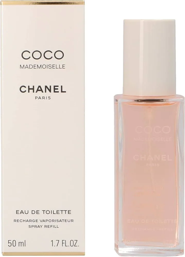 Chanel Coco Mademoiselle Eau de Toilette feminino recarga vaporizador 50 ml