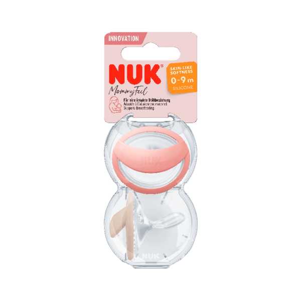Σιλικόνη πιπίλα NUK Mommy Feel κόκκινη 0-9 μηνών, 1 μονάδα