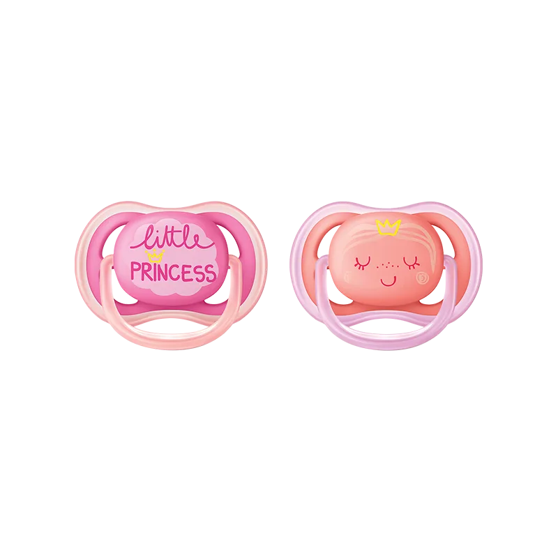 Chupeta de silicone ortodôntico Philips Avent Ultra Air Princess 6-18 meses