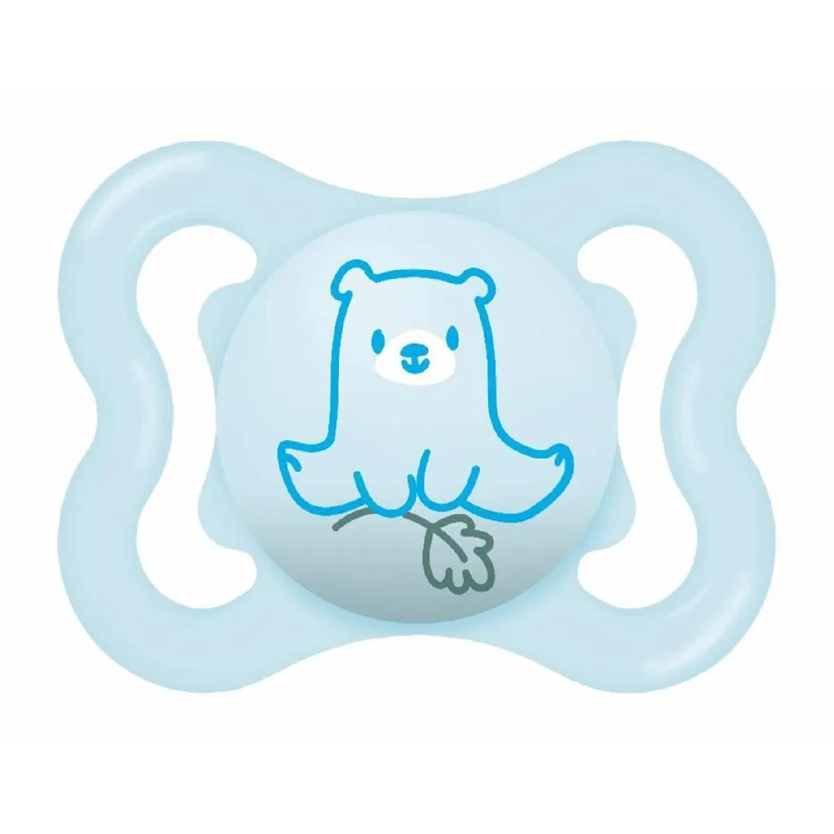 Chupeta de silicone simétrica MAM Supreme 2–6 meses azul 1 unidade