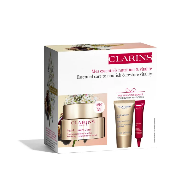 Zestaw Clarins Nutri-Lumière Dzień 50 ml + Noc 15 ml + Total Eye Lift 7 ml