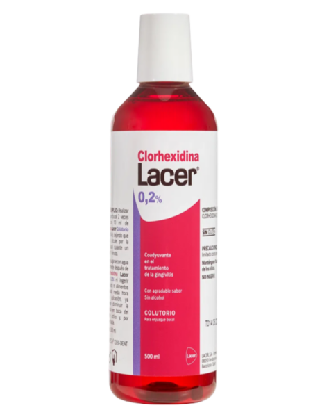 Lacer Mundspülung mit Chlorhexidin 0,12% antiseptisch oral 500 ml