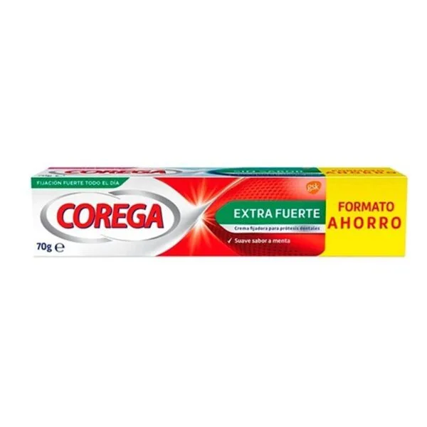 Corega Extra Fuerte crema adhesiva para prótesis dentales 70 g