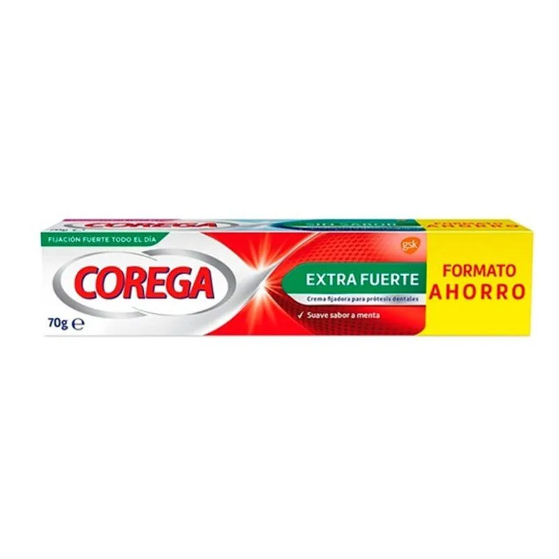 Corega Extra Fuerte crema adhesiva para prótesis dentales 70 g