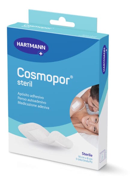 Cosmopor Steril opatrunek sterylny samoprzylepny 20×10 cm pudełko 5 sztuk