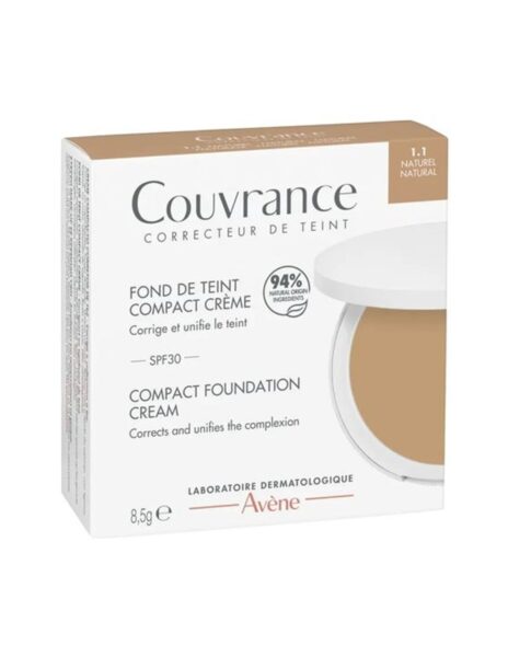 Couvrance Avène crème compacte sans huile SPF 30 10 g