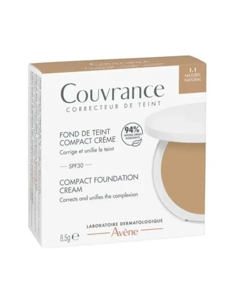 Couvrance Avène compacte crème oil-free SPF 30 10 g