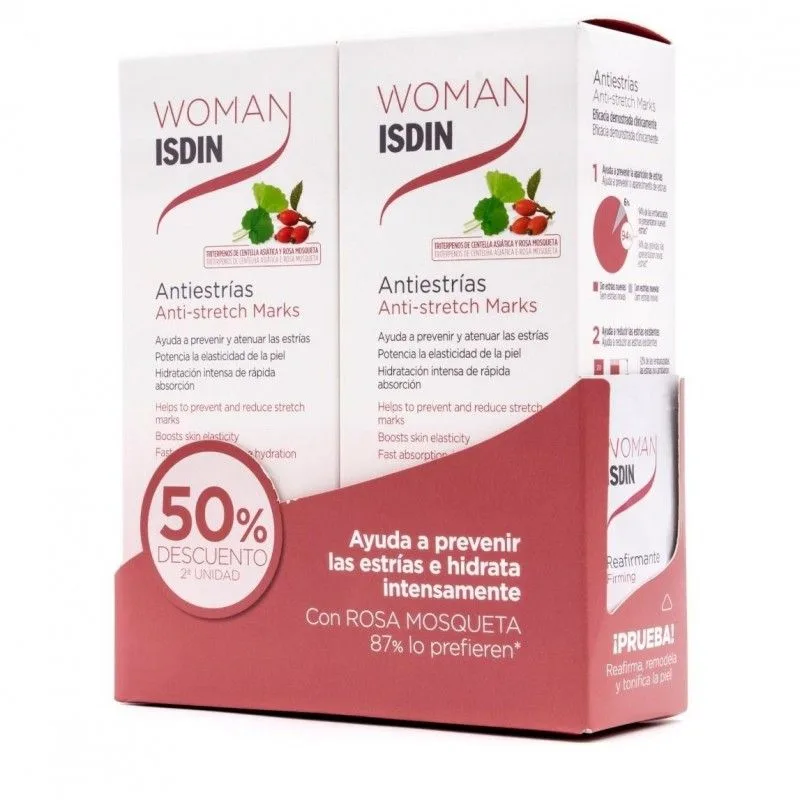 Isdin Krem przeciwrozstowym Woman duo 2 x 250 ml
