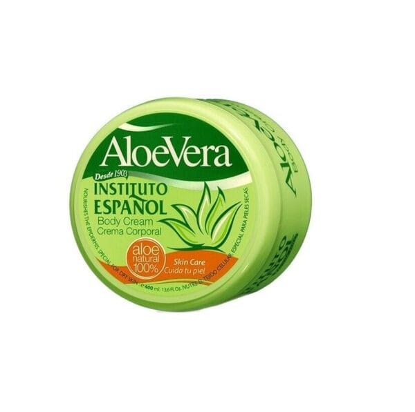 Instituto Español Feuchtigkeitsspendende Körpercreme mit Aloe Vera im Glas 400 ml