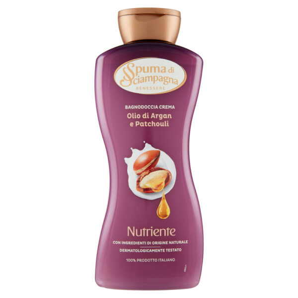 Crema de ducha nutritiva con aceite de argán y pachulí 650 ml