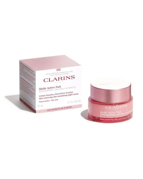 Clarins Nachtcrème multi-actief voor droge huid 50 ml