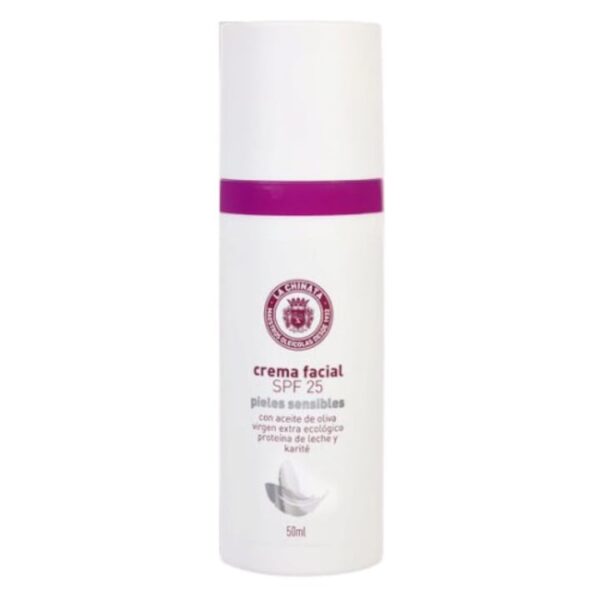 La Chinata Crema facial hidratante SPF 25 para pele sensível 50 ml