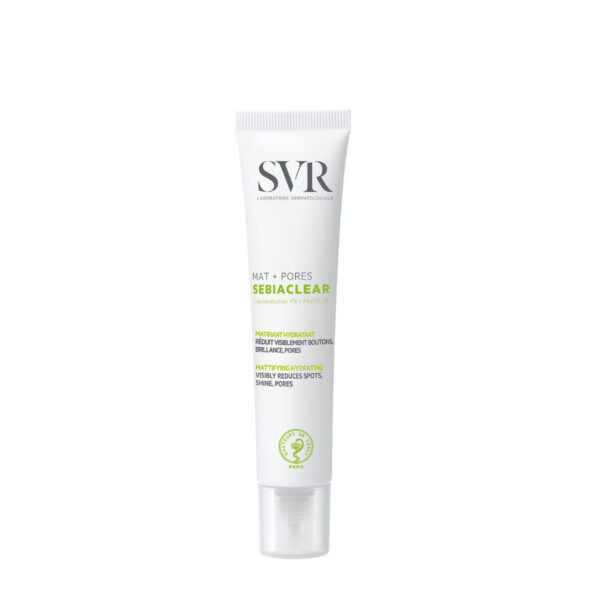 SVR Laboratoire Dermatologique Crema facial matificante Sebiaclear Mat+Pores piel grasa y acneica 40 ml