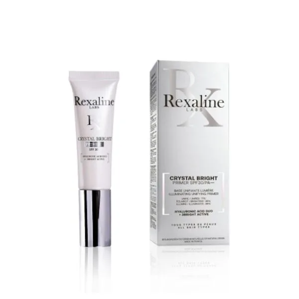 Rexaline Crystal Bright Primer SPF 30+ prébase de maquillage 30 ml