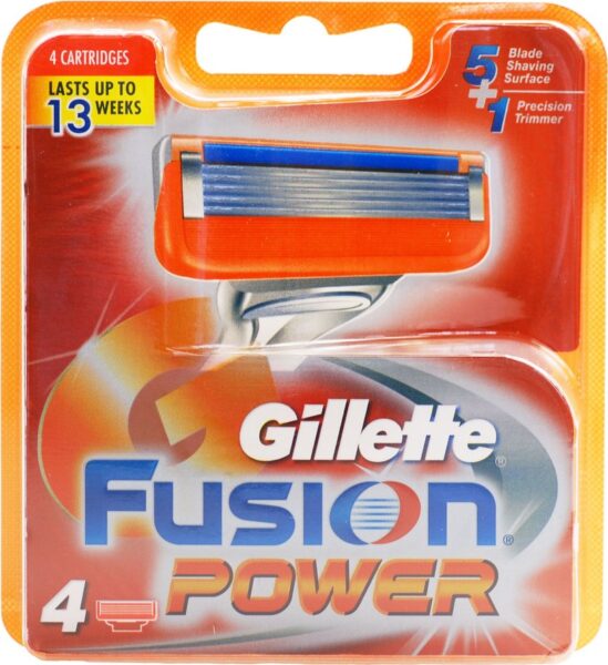 Ersatzklingen Gillette Fusion5 Power mit reibungsarmen Klingen für Rasierapparat