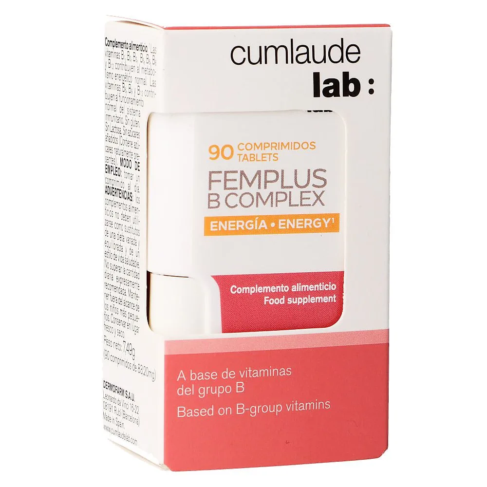 Cumlaude Lab Femplus B-Complex vitamintillskott B-grupp 90 tabletter