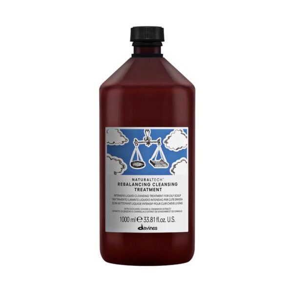 Davines Traitement Nettoyant Régulateur Cuir Chevelu Gras 1 Litre