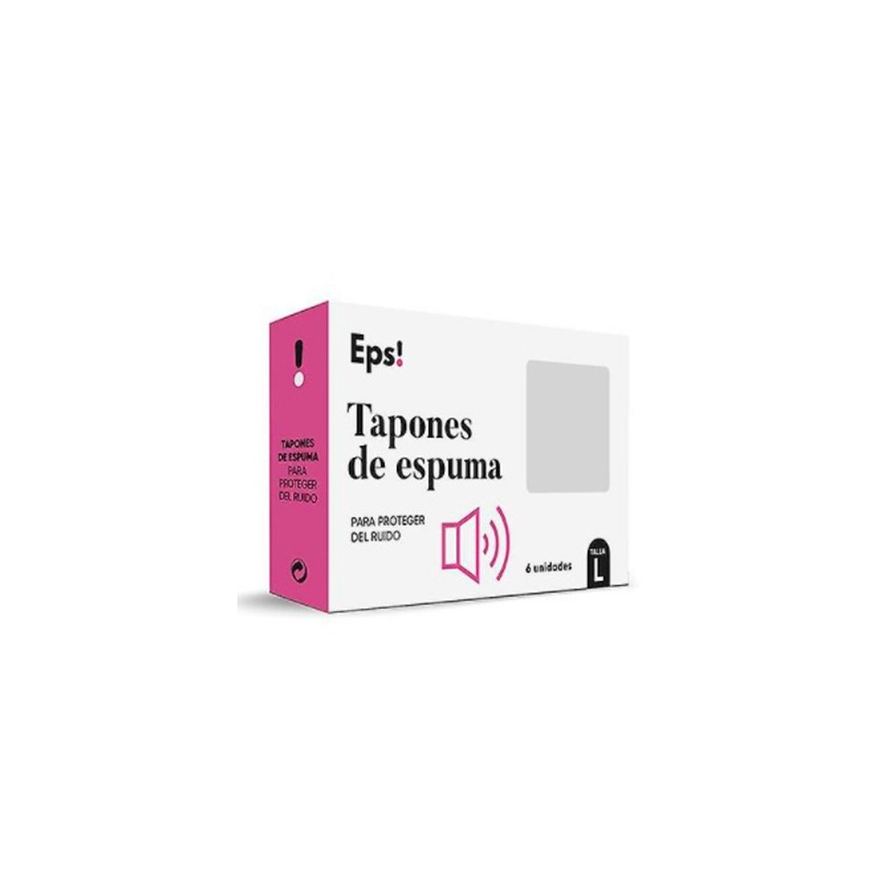 Deiters eps! tampões de espuma tamanho L para ouvidos, blíster 6 unidades