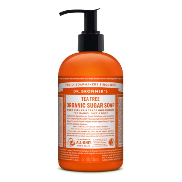 DR Bronners Dr. Bronner’s jabón líquido de azúcar árbol del té 355 ml