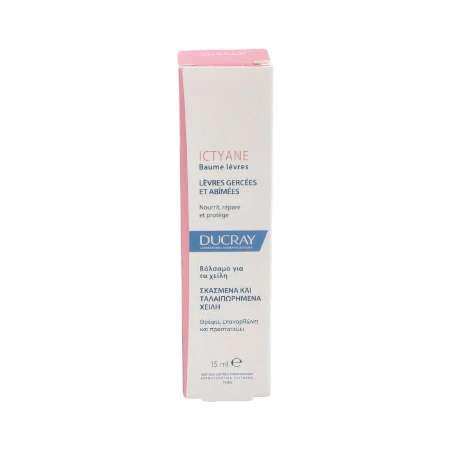 Ducray Ictyane balsam do ust nawilżający i naprawczy w tubce 15 ml