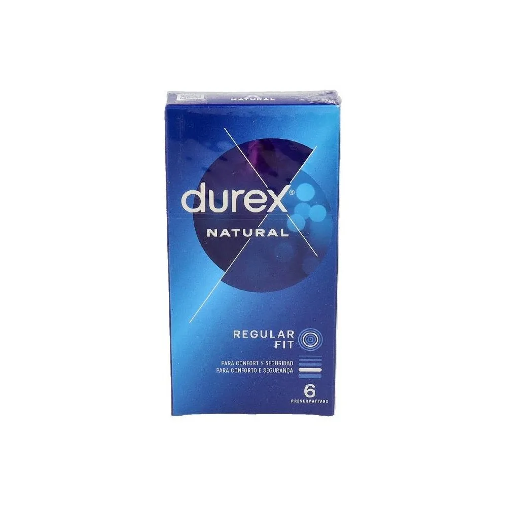 Durex Kondome Natural Plus Easy-On, Schachtel mit 6 Stück
