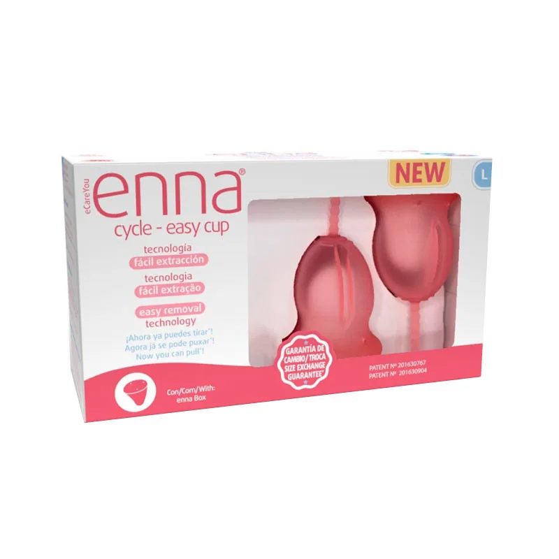 Enna Cycle Easy Cup Menstruationstasse Größe L Packung 2 Stück + Enna Box