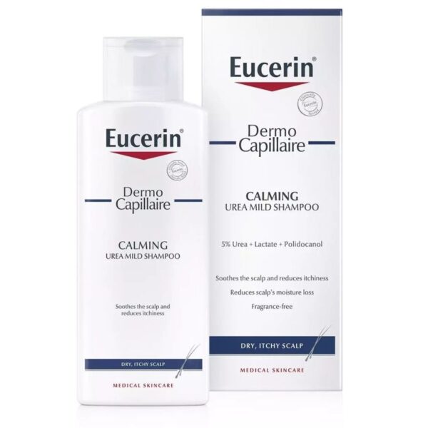 Eucerin DermoCapillaire champú suave 5% urea cuero cabelludo seco 250 ml