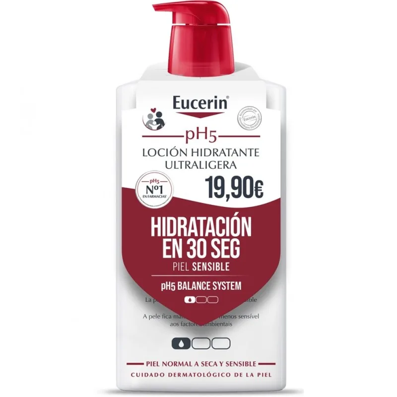 Eucerin pH5 Loción Hidratante Corporal Piel Sensible 1 L