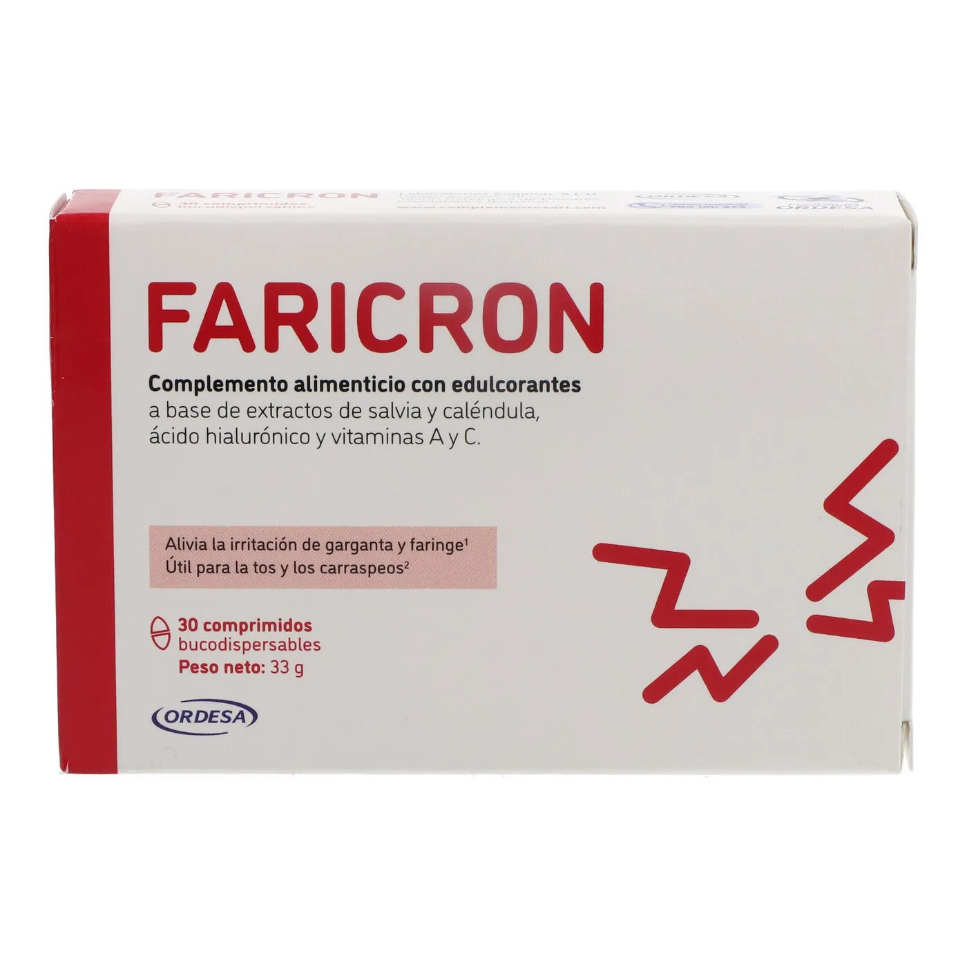 Faricron 30 αδρόσπαστα δισκία για τη φροντίδα του λαιμού
