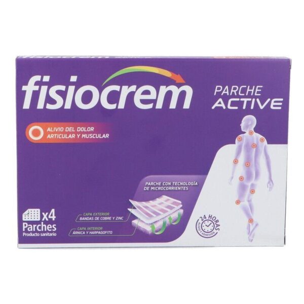 Fisiocrem Parche Active alivio muscular y articular 4 parches