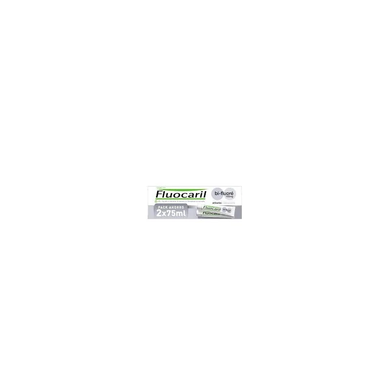 Fluocaril Bi-Fluoré 145 mg blekande tandkrämspaket 2×75 ml