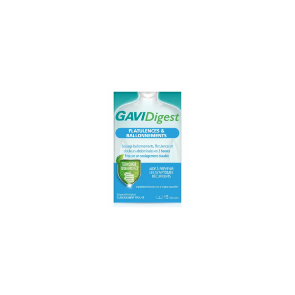 Gavidigest gases e hinchazón, συμπλήρωμα πέψης σε κάψουλες, 30 μονάδες