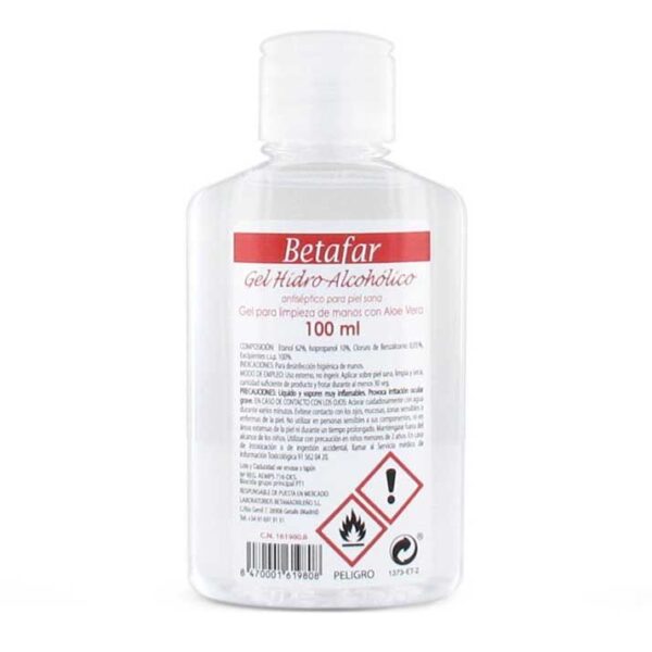 Gel idroalcolico Betafar mani flacone 100 ml