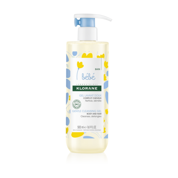 Klorane Gel limpiador suave bebé cabello y cuerpo 500 ml