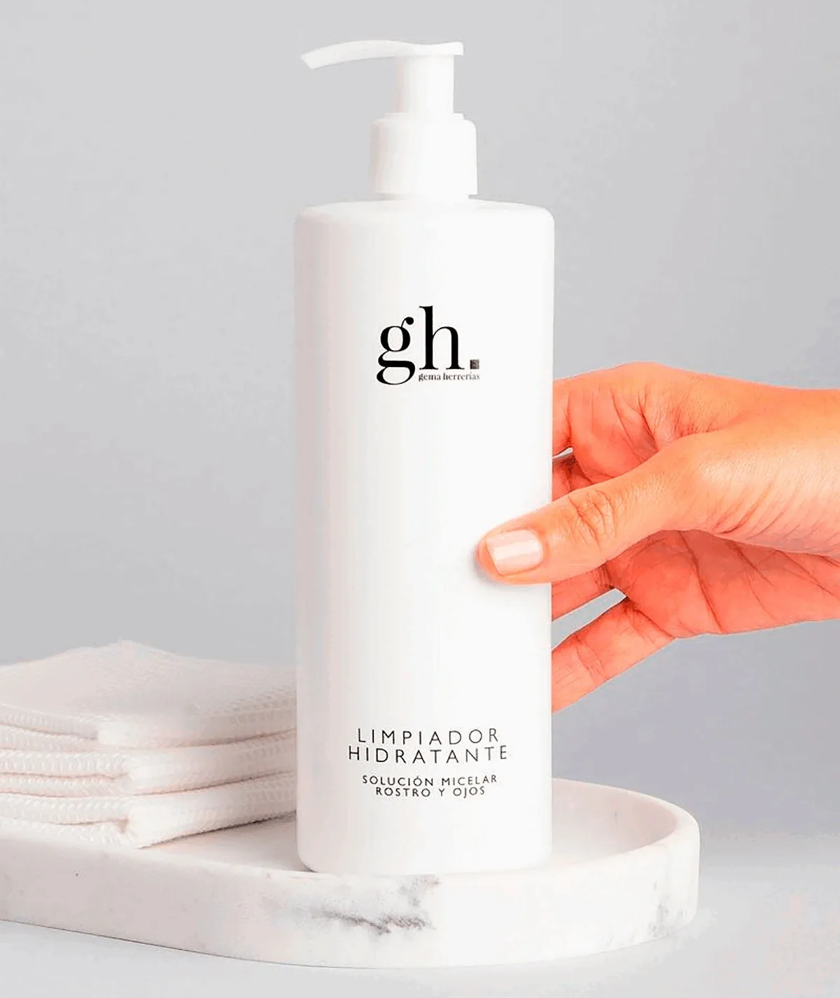 GH Gema Herrerías solución micelar hidratante natural rostro y ojos 400 ml