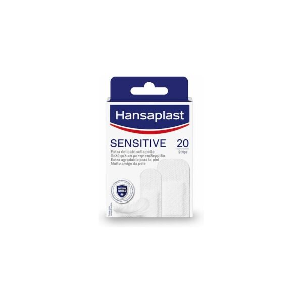 Beiersdorf Hansaplast Sensitive επικολλητικά τσιμπήματα για ευαίσθητο δέρμα 2 μεγέθη, κουτί 20 μονάδες