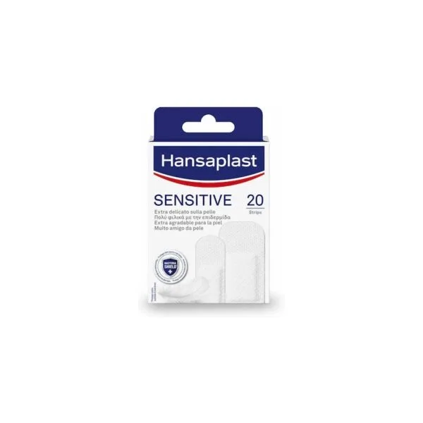 Beiersdorf Hansaplast Sensitive apósitos adesivos pele sensível 2 tamanhos, caixa 20 unidades