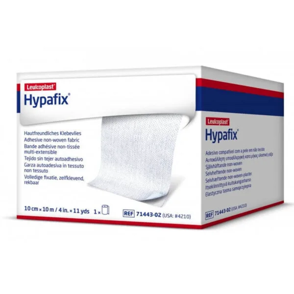 Hypafix hypoallergisches Gaze-Klebeband zur Befestigung von Verbänden 10 cm x 10 m