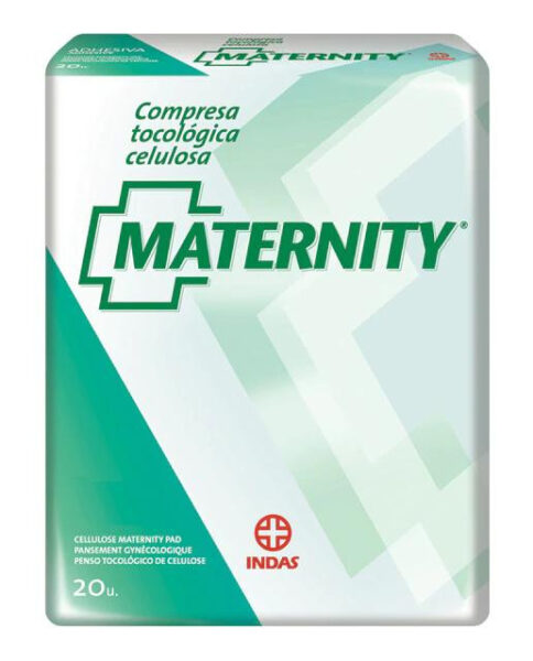 Indas Maternity Kompressen postpartal aus Baumwolle, Paket 20 Einheiten