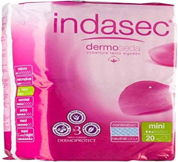 Indasec Kompressen Inkontinenz Mini, 20 Einheiten