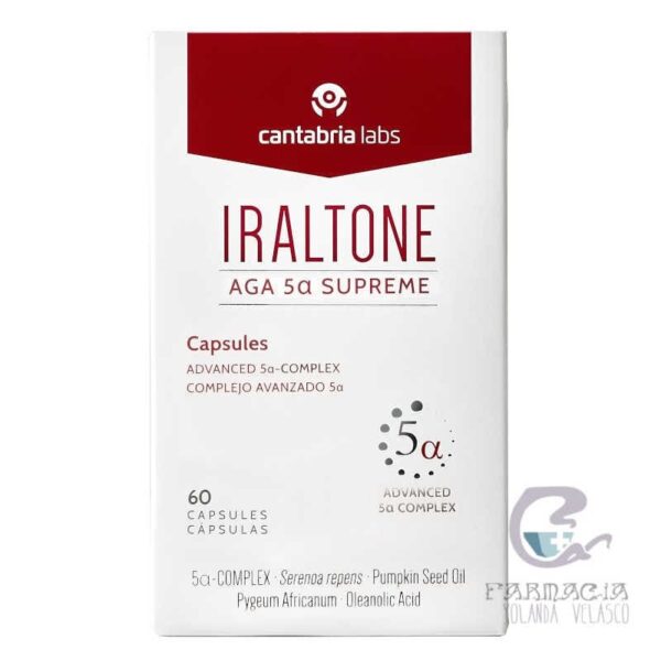 Iraltone AGA 5-Alpha Suprême 60 capsules complément antichute capillaire chronique
