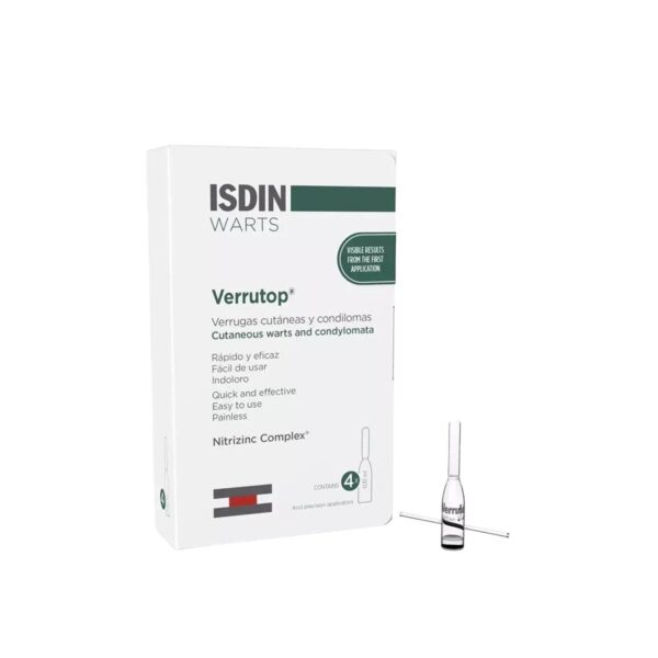 Isdin Verrutop soluzione topica per verruche, 4 fiale monodose