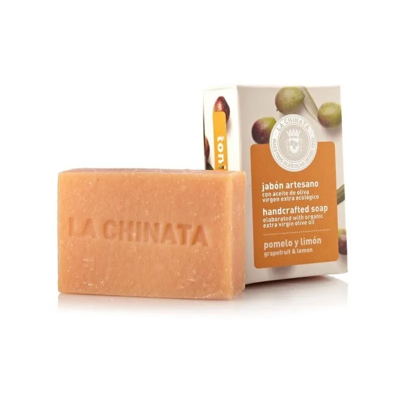 La Chinata håndlavet tonisk pomelo- og citron sæbe i tablet 100 g
